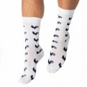 Garçon Français Chaussettes Coq Gaulois Blanches