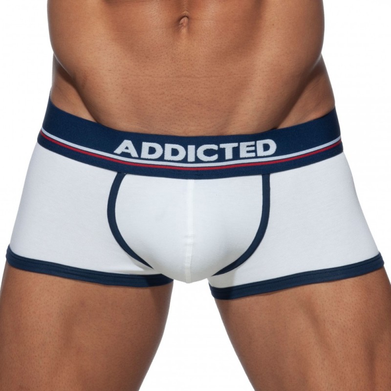 Addicted Basic Colors Boxer - White - Navy