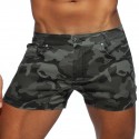 Addicted Short en Jeans Camouflage Gris