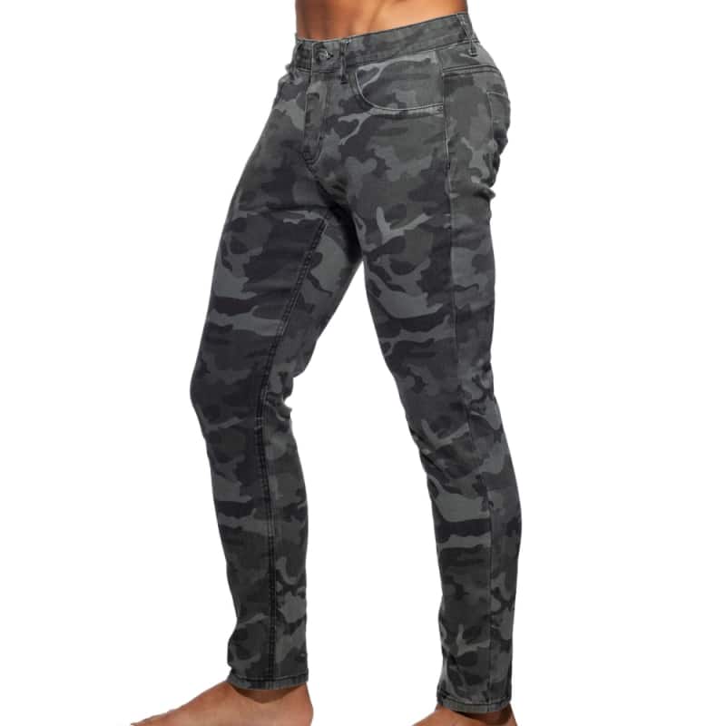 Addicted Jeans Camouflage Gris