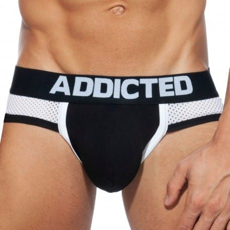 Addicted Lot de 3 Slips Combi Mesh Noir - Rouge - Bleu Marine