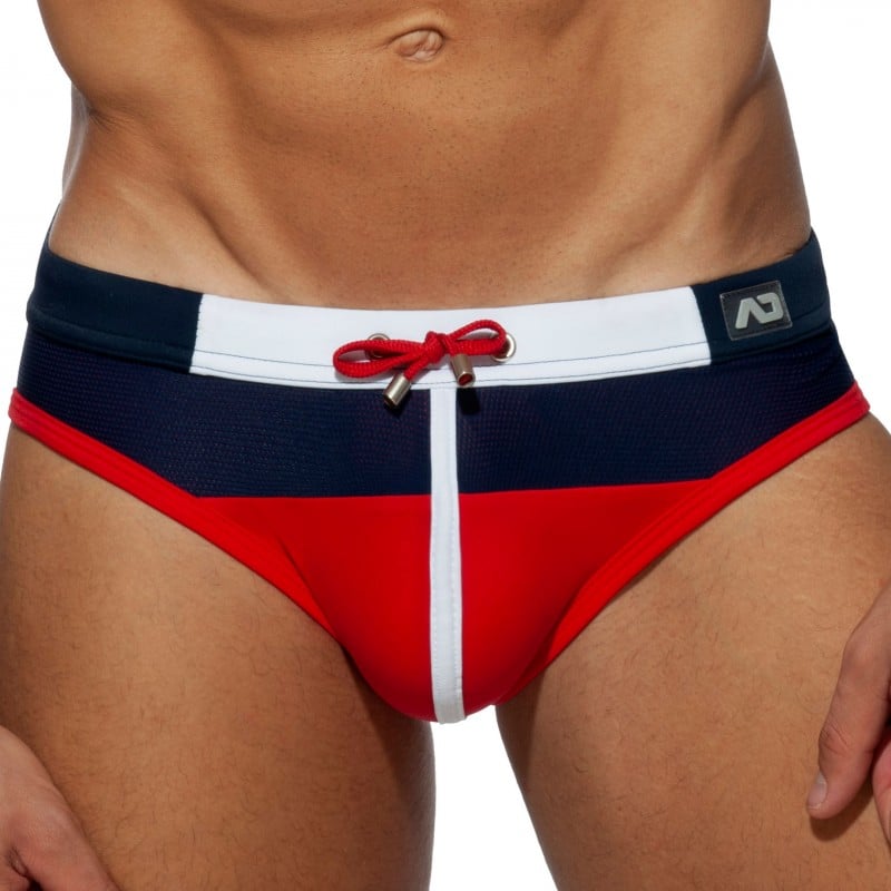 Addicted Slip de Bain Spike Marine - Rouge