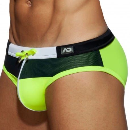 Addicted Slip de Bain Spike Noir - Citron Vert
