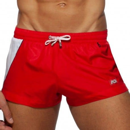 Addicted Short de Bain Racing Side Rouge