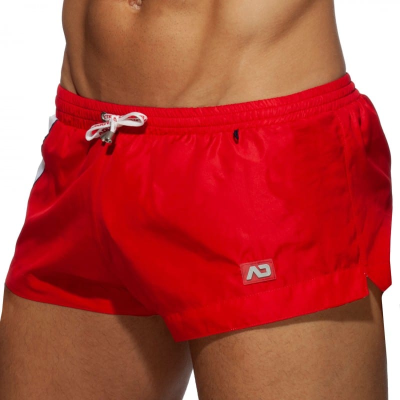 Addicted Short de Bain Racing Side Rouge