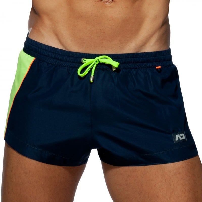 Addicted Short de Bain Racing Side Bleu Marine
