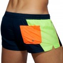 Addicted Short de Bain Racing Side Bleu Marine