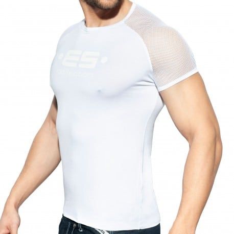 ES Collection T-Shirt Raglan Mesh Blanc