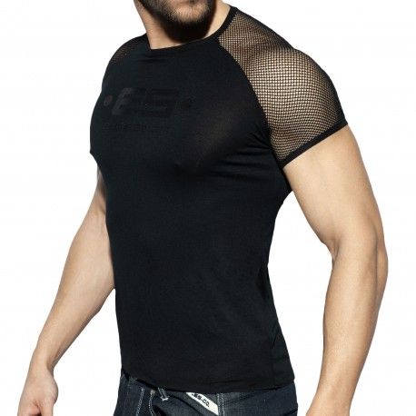 ES Collection T-Shirt Raglan Mesh Noir