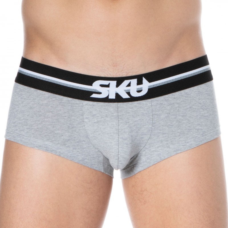 SKU Lot de 3 Shorties First Coton Gris Chiné