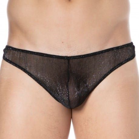 Doreanse String Sexy Transparent Noir
