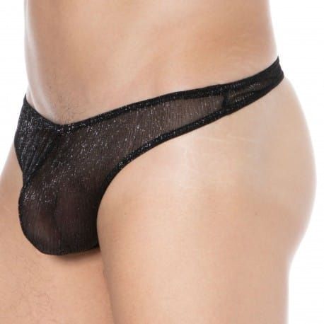 Doreanse String Sexy Transparent Noir