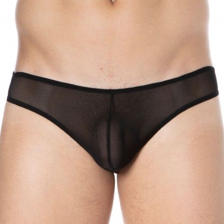 Doreanse Slip Sexy Tulle Uni Noir