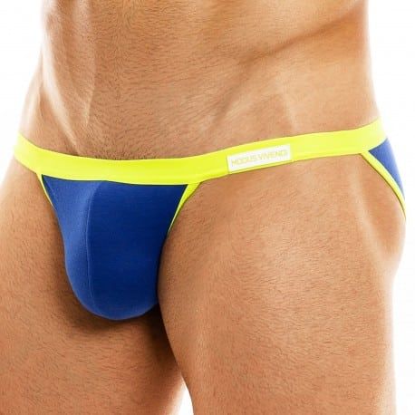 Modus Vivendi Slip Tanga Mini Peace Microfibre Bleu Roi