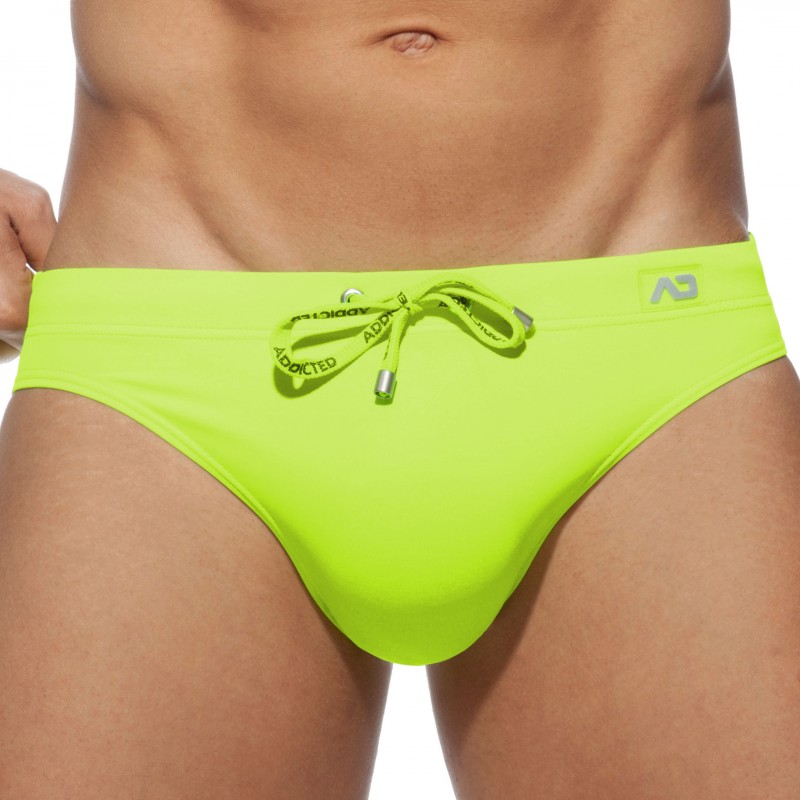 Addicted Slip de Bain Basic Colors Jaune Fluo