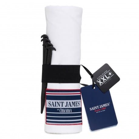 ÔBABA Drap de Plage XXL+ Edition Limitée St James Blanc