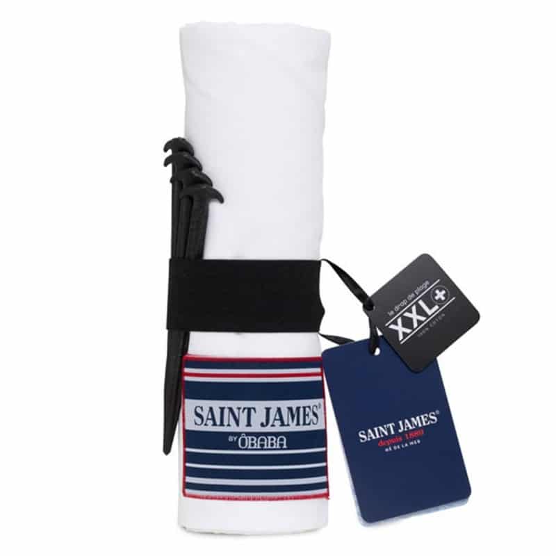 ÔBABA Drap de Plage XXL+ Edition Limitée St James Blanc