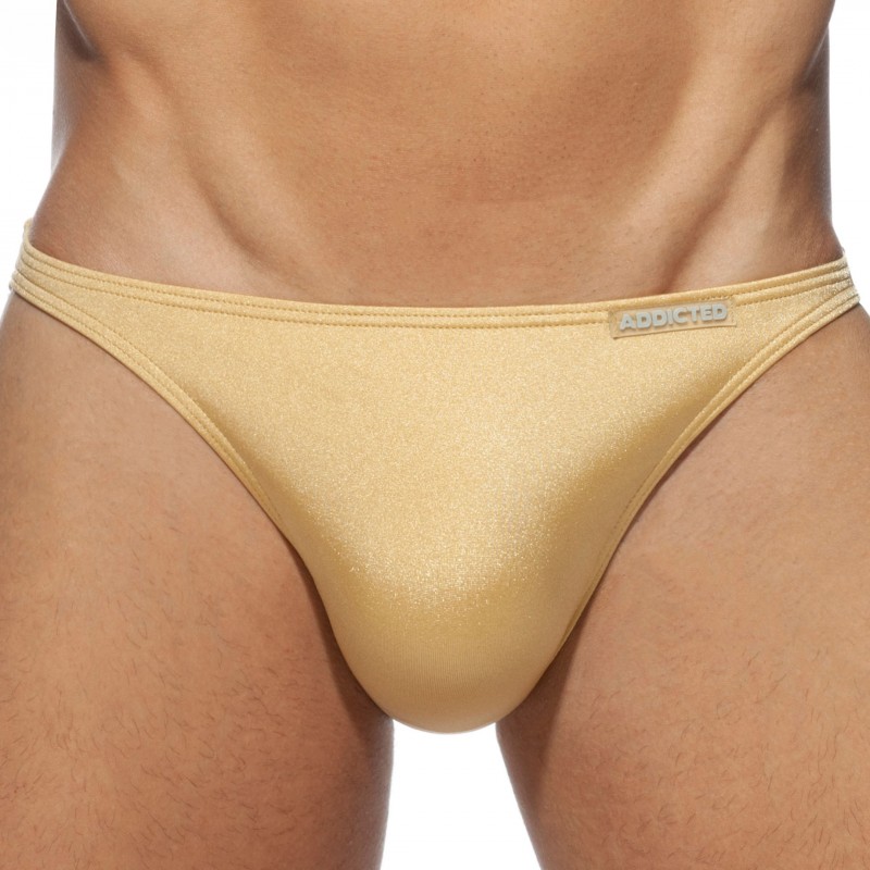 Addicted Mini Swim Bikini Briefs - Gold