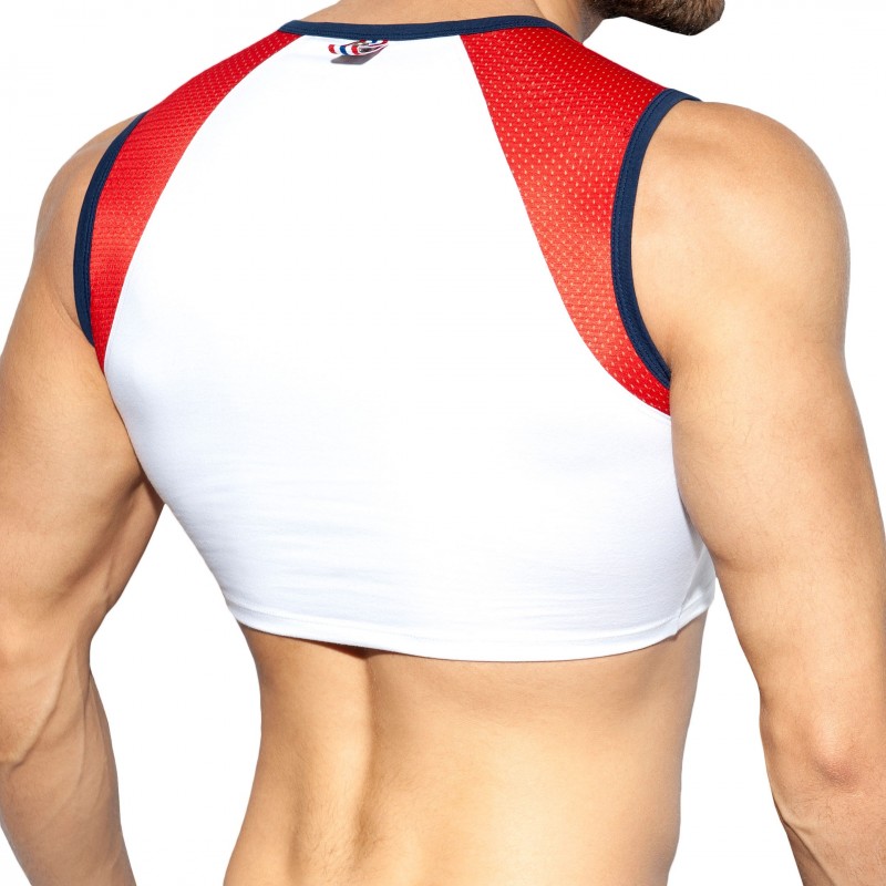 ES Collection Débardeur Crop Muscle Blanc