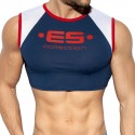 ES Collection Débardeur Crop Muscle Bleu Marine