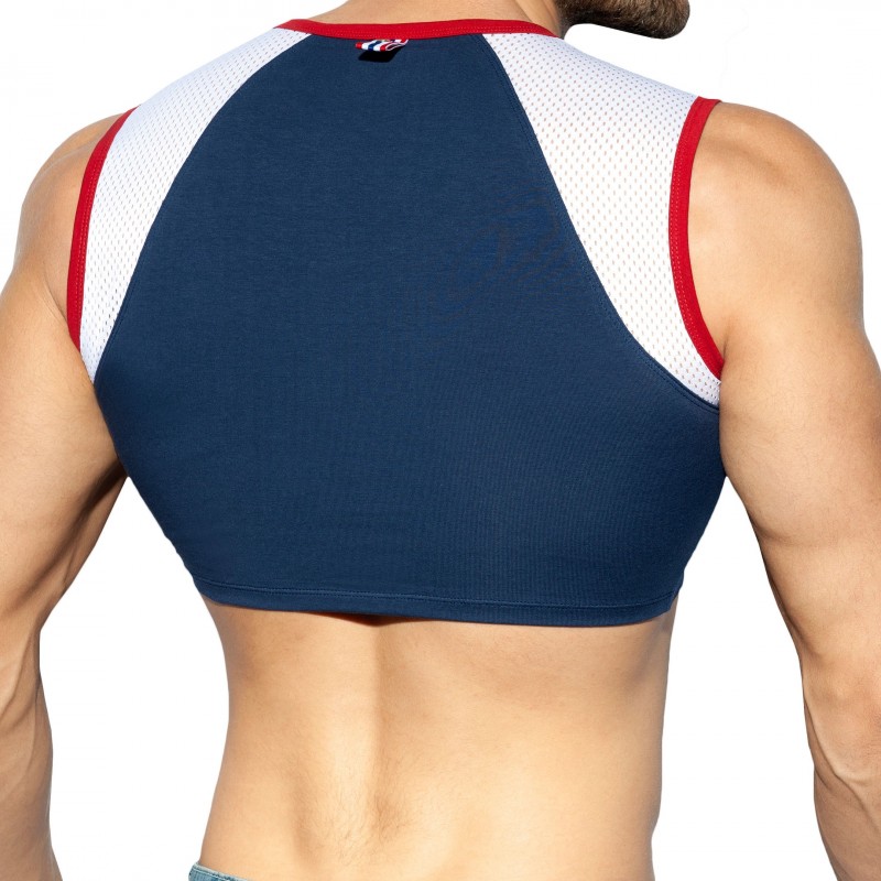 ES Collection Débardeur Crop Muscle Bleu Marine