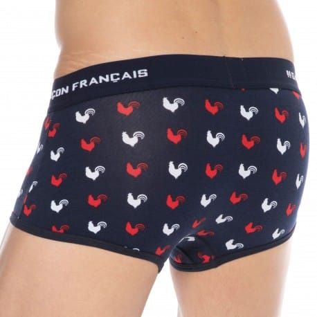 Garçon Français Boxer Coq Gaulois Bleu Marine