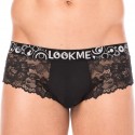 Lookme Lace Mini Trunks - Black