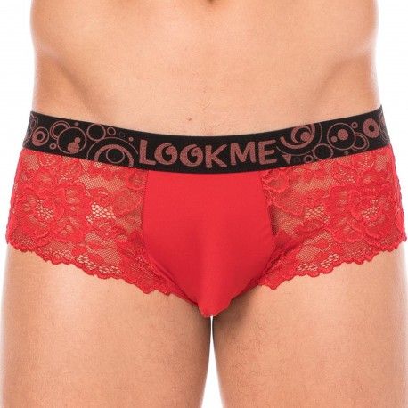 Lookme Shorty Dentelle Rouge