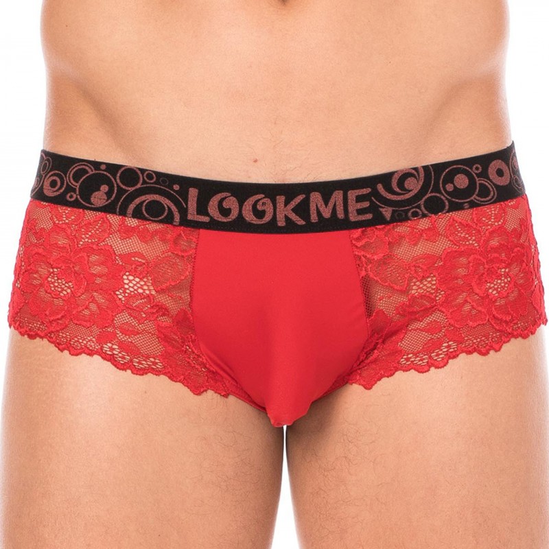Lookme Shorty Dentelle Rouge