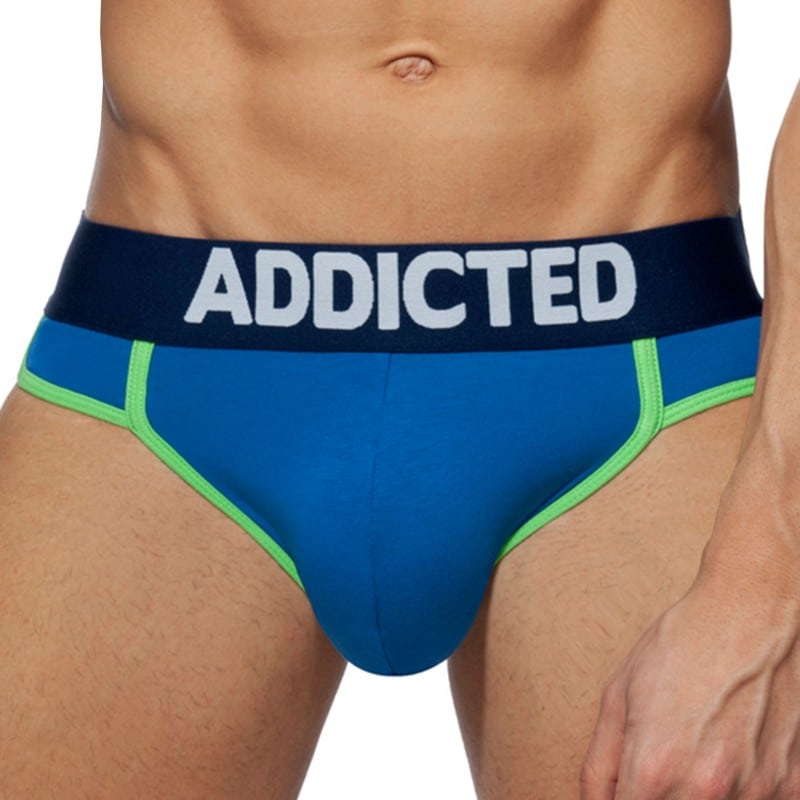 Addicted 3-Pack Second Skin Jocks - White - Navy - Royal