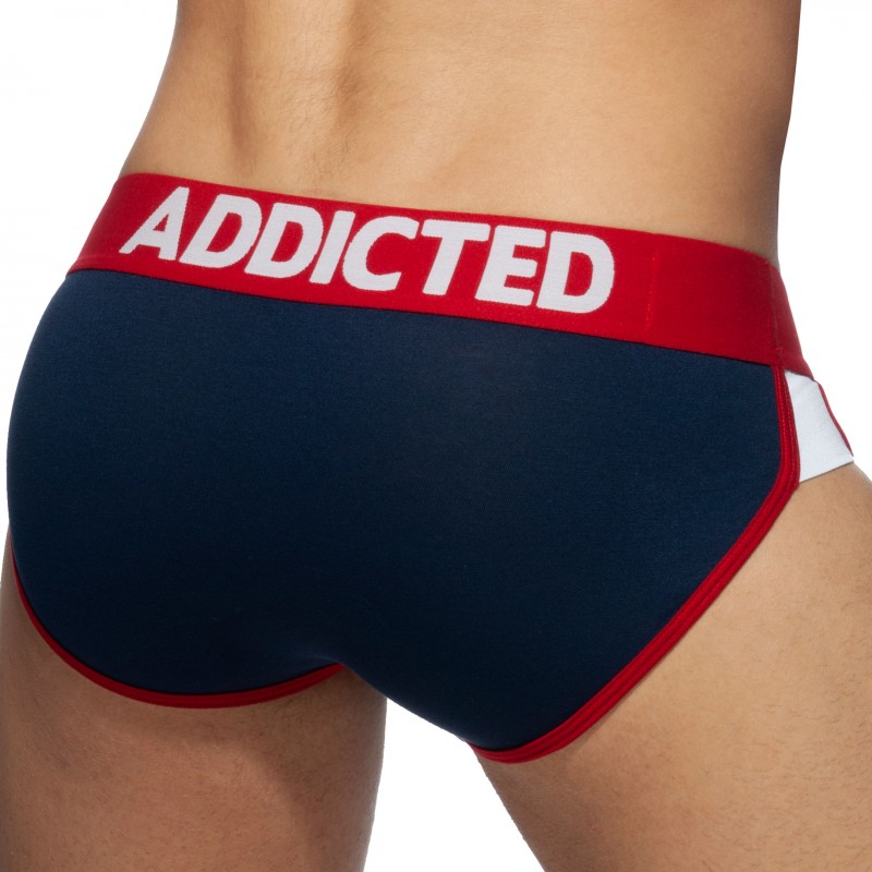 Addicted Lot de 3 Slips Second Skin Blanc - Marine - Bleu Roi