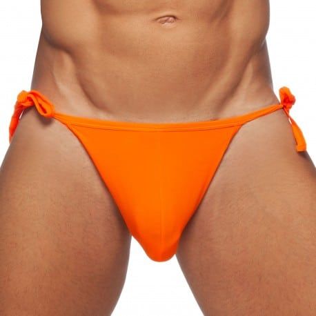 Addicted Slip de Bain Tanga Cockring Orange Fluo