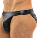 Modus Vivendi Slip Tanga Leather Simili-Cuir Noir