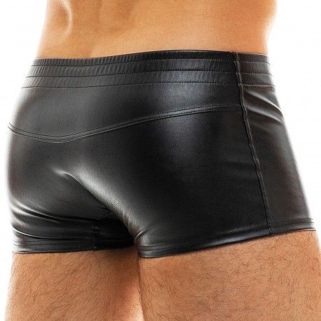 Modus Vivendi Boxer Court Leather Simili-Cuir Noir