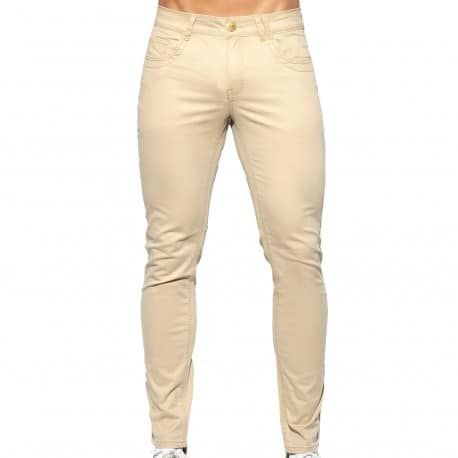 ES Collection Slim-Fit Pants - Beige