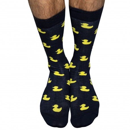 Garçon Français Chaussettes Basses Canard Bleu Marine