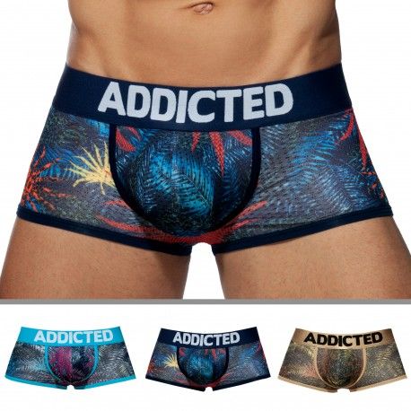 Addicted Lot de 3 Boxers Mesh - Tropical