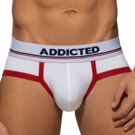 Addicted Slip Basic Colors Coton Blanc - Rouge