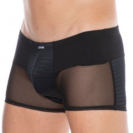 Lookme Boxer Microfibre Rayé Noir