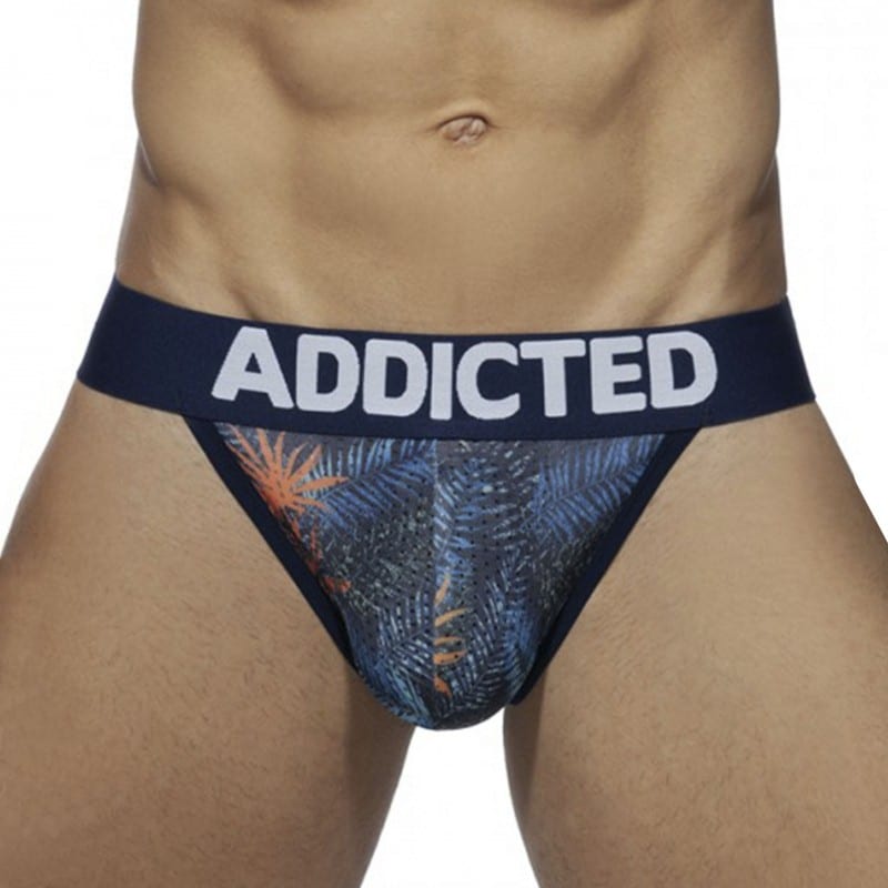 Addicted Lot de 3 Slips Tanga Mesh Tropical