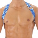 TOF Paris Harnais Elastique Party Boy Camouflage Bleu