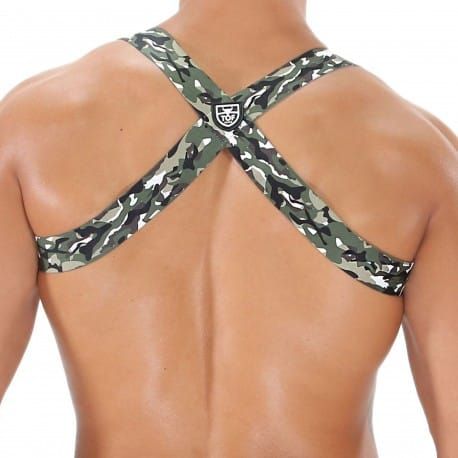 TOF Paris Harnais Elastique Party Boy Camouflage Kaki