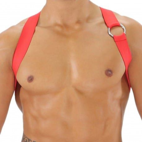 TOF Paris Harnais Elastique Party Boy Rouge