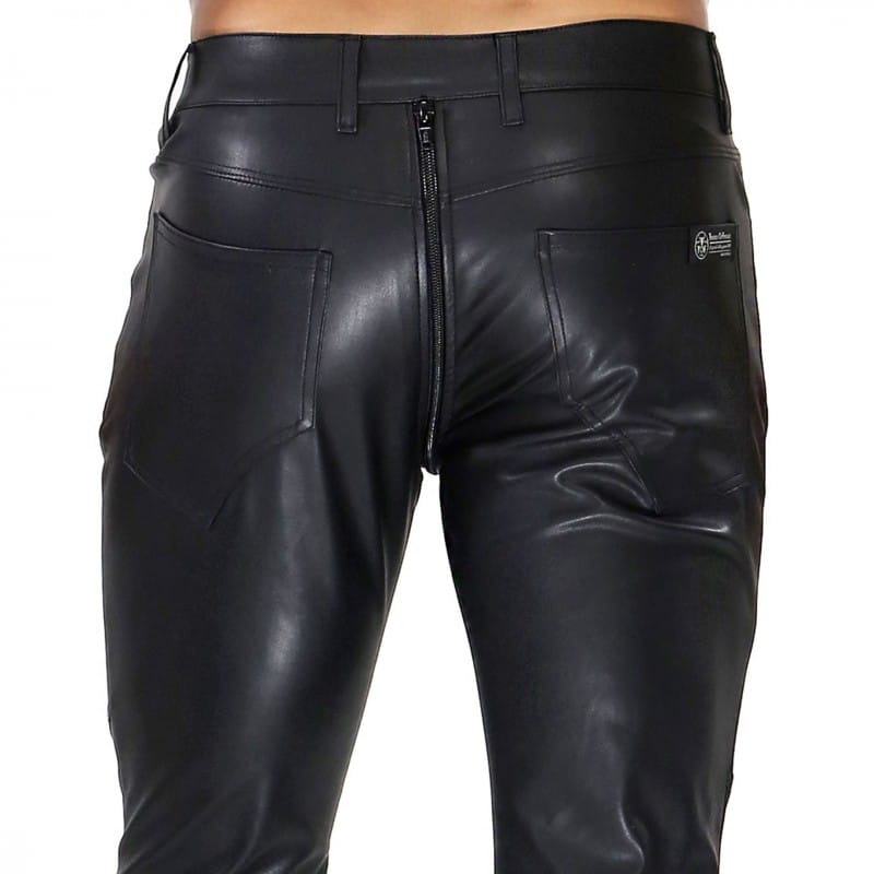 TOF Paris Pantalon Fetish Full-Zip Noir