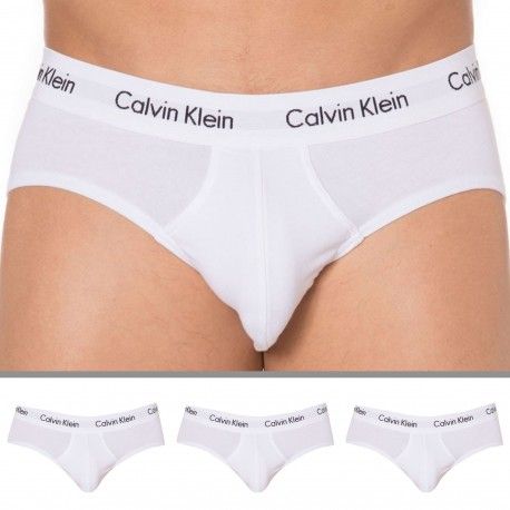 3-Pack Cotton Stretch Briefs - White