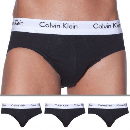 Lot de 3 Slips Cotton Stretch Noirs