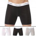 Calvin Klein Lot de 3 Boxers Longs Cotton Stretch Noir - Blanc - Gris