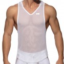 Addicted Débardeur Hoody Mesh Blanc
