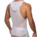 Addicted Débardeur Hoody Mesh Blanc