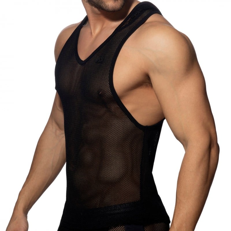 Addicted Débardeur Hoody Mesh Noir
